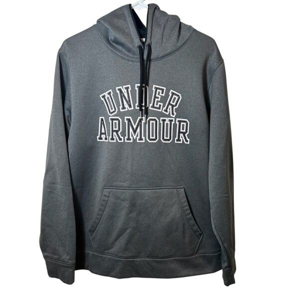 Under Armour Hoodie Sweatshirt With Kangaroo Pocket Mens Large Gray - Picture 1 of 6